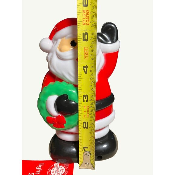 Christmas House Light & Sound Plastic Santa Decoration - Picture 5 of 11